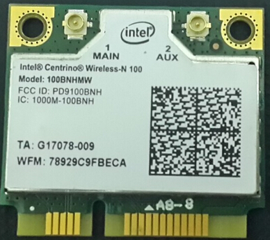 intel Centrino Wireless-N100 100BN 100BNHMW 150Mbps 802.11b/g/n Half Mini PCI-e WLAN Wireless Card