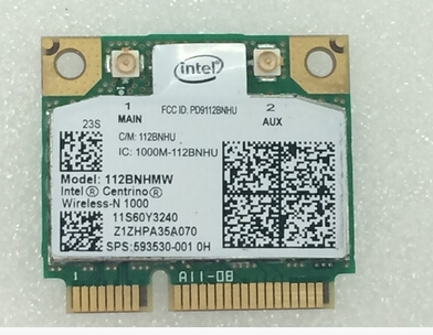 Intel Centrino Wireless-n Link1000 112BNHMW Half Mini Pci-e Wireless Card FRU:60Y3240 60Y3241 for IBM T420 T420S T420i X220