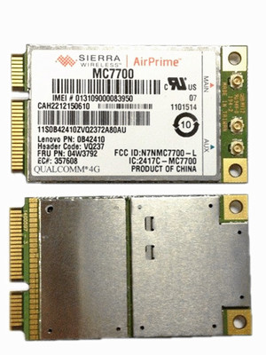 Sierra MC7700 GOBI4000 Mini PCI-e 3G HSPA 100MB LTE Wireless WWAN WLAN Card GPS