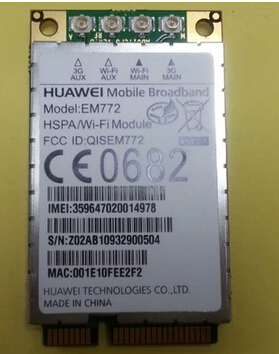HuaWei EM772 Mini PCI-e 3G HSPA GPS Wireless WWAN Wlan Card