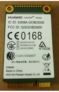 HuaWei EM680 GOBI3000 Mini PCI-e GSM EDGE , GPRS HSPA + 14 MB GPS CDMA2000 EV-DO Wireless WWAN Wlan Card