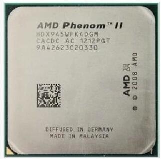 AMD Phenom X4 945 Quad-Core DeskTop CPU HDX945WFK4DGM 95W 3Ghz 6M Socket AM3