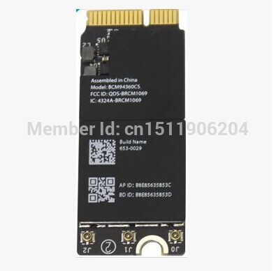 Broadcom BCM4360 BCM94360CSAX WLAN+BT Bluetooth Card A1398 A1502 A1425 653-0029