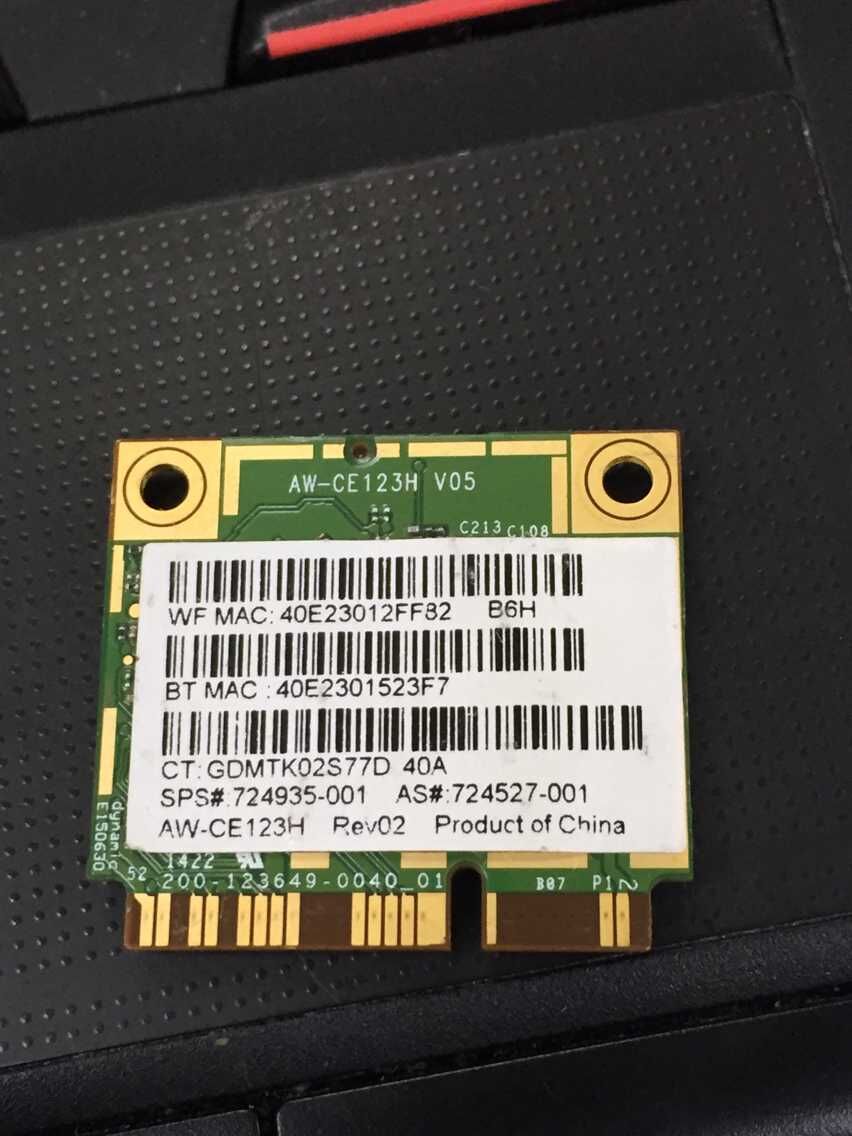 AzureWave BCM4352 BCM94352HMB Half Mini PCIe Wireless Bluetooth Card 802.11AC 867Mhz for HP laptop SPS:724935-001