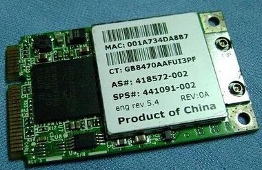 BroadCom BCM94311MCG 54Mbps 802.11b/g Mini PCI-E WIRELESS Card