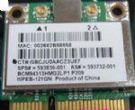 BroadCom BCM94313HMG2L BCM4313 150Mbps Half Mini PCI-e WLAN Card SPS:593836-001 for hp DM1 DM2 DM3 DM4 MINI 110 G72 DV7 laptop